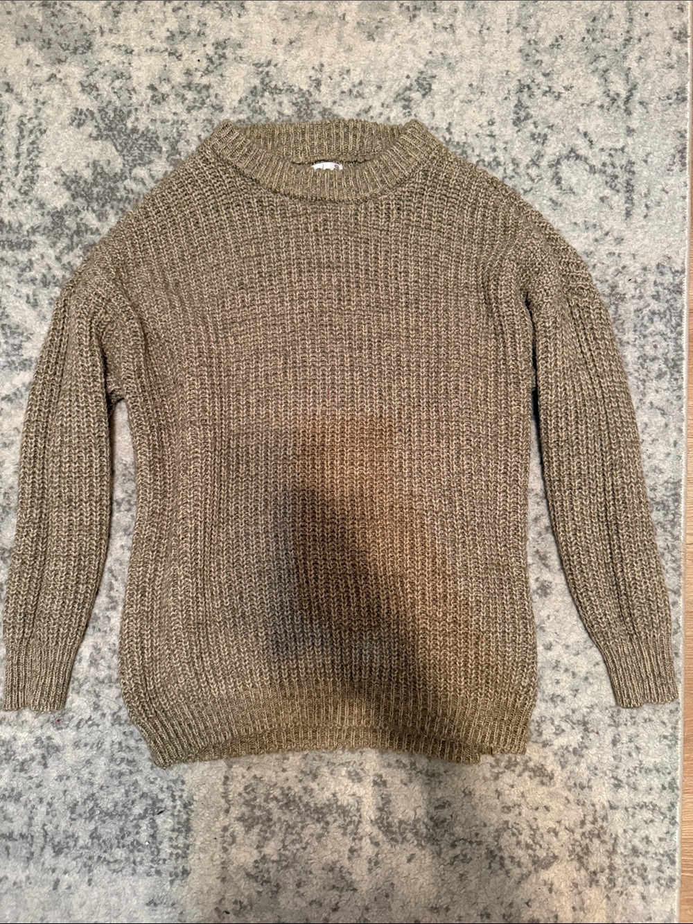 SO Knit Crewneck Sweater -Brown